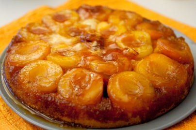 caramellized apricot cake